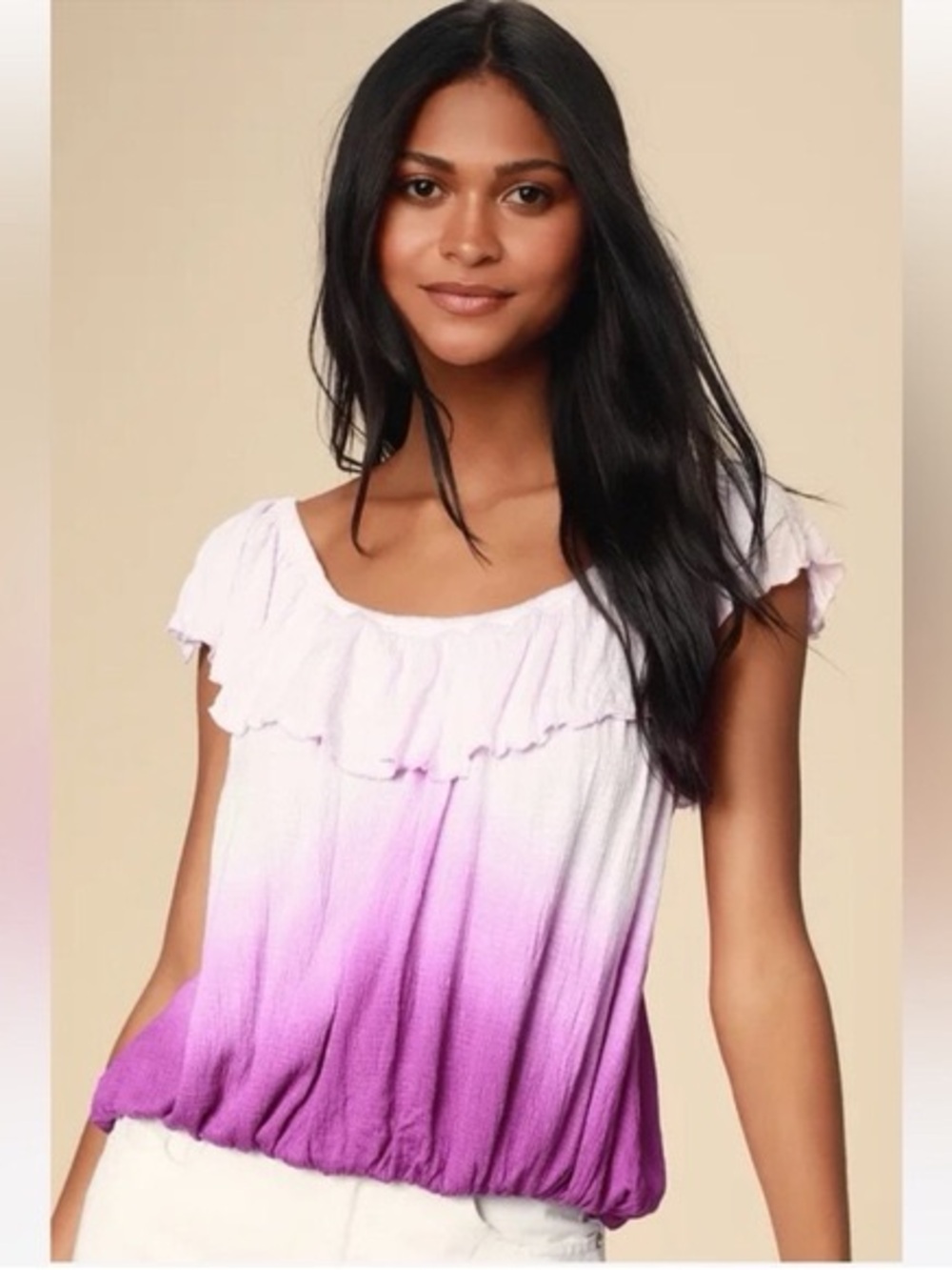 Free People NWT Pink Ombré Tank Top size S